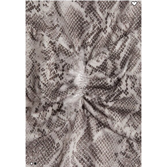 Good American Slinky Jersey Ruched Tank Top- Snakeskin Print, Size S NEW WITH TA - Picture 7 of 16